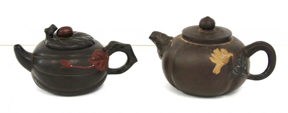 Two(2) Chinese Yixing Ware Teapots (1 of 7)