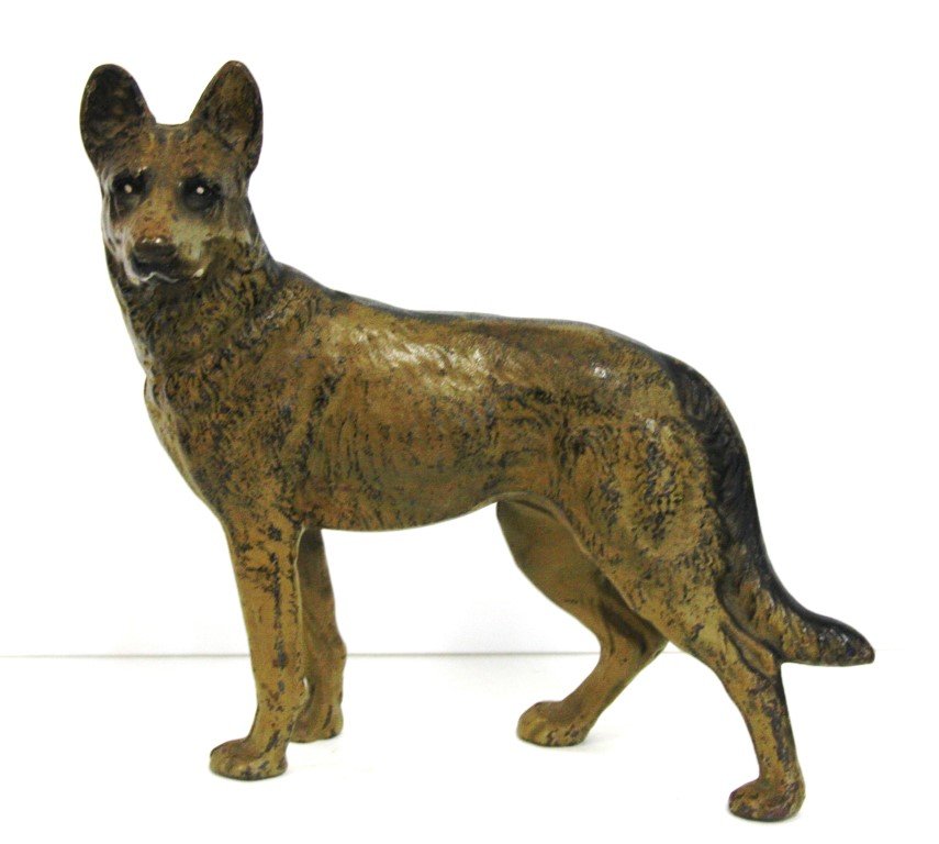 Painted Cast Iron German Shepherd Doorstop (1 of 5)