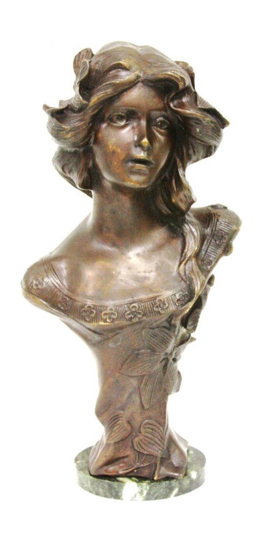 Art Nouveau Bronze Bust (1 of 3)
