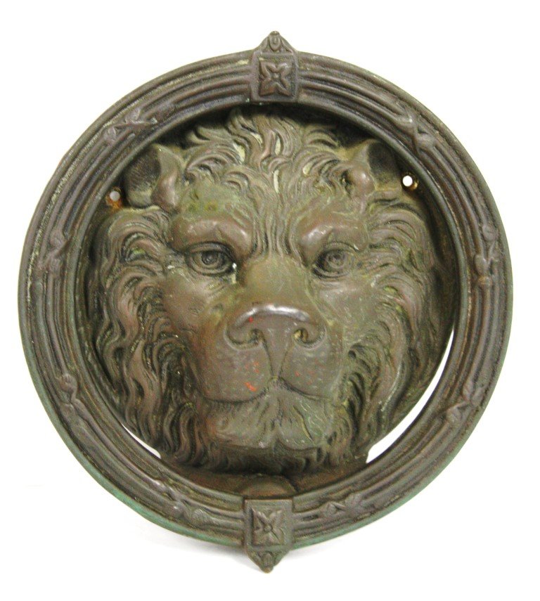 Bronze Lion's Head Door Knocker (1 of 4)