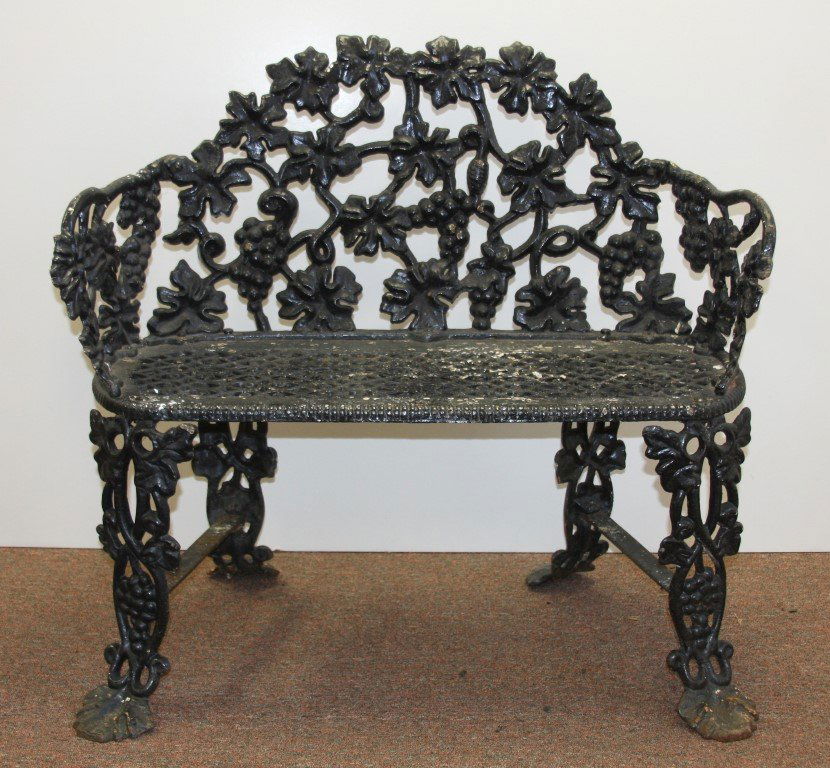 19thC. Cast Iron Garden Bench (1 of 6)