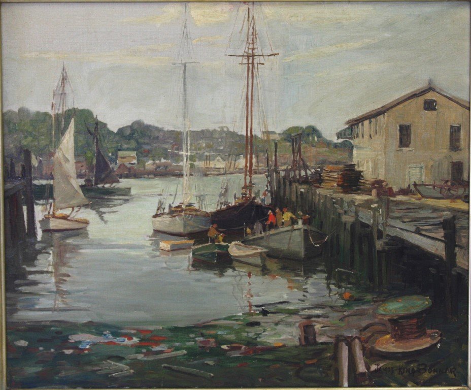 James King Bonnar; American Oil Painting Signed (1 of 7)