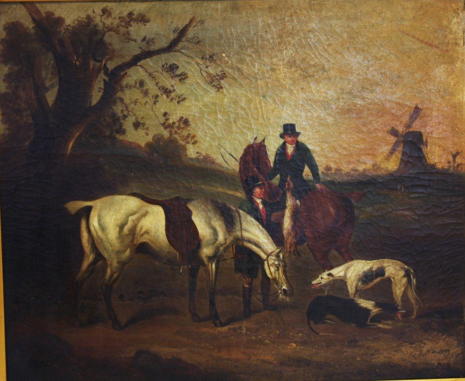 Early 19thC. English School; Oil Sporting Scene (1 of 5)