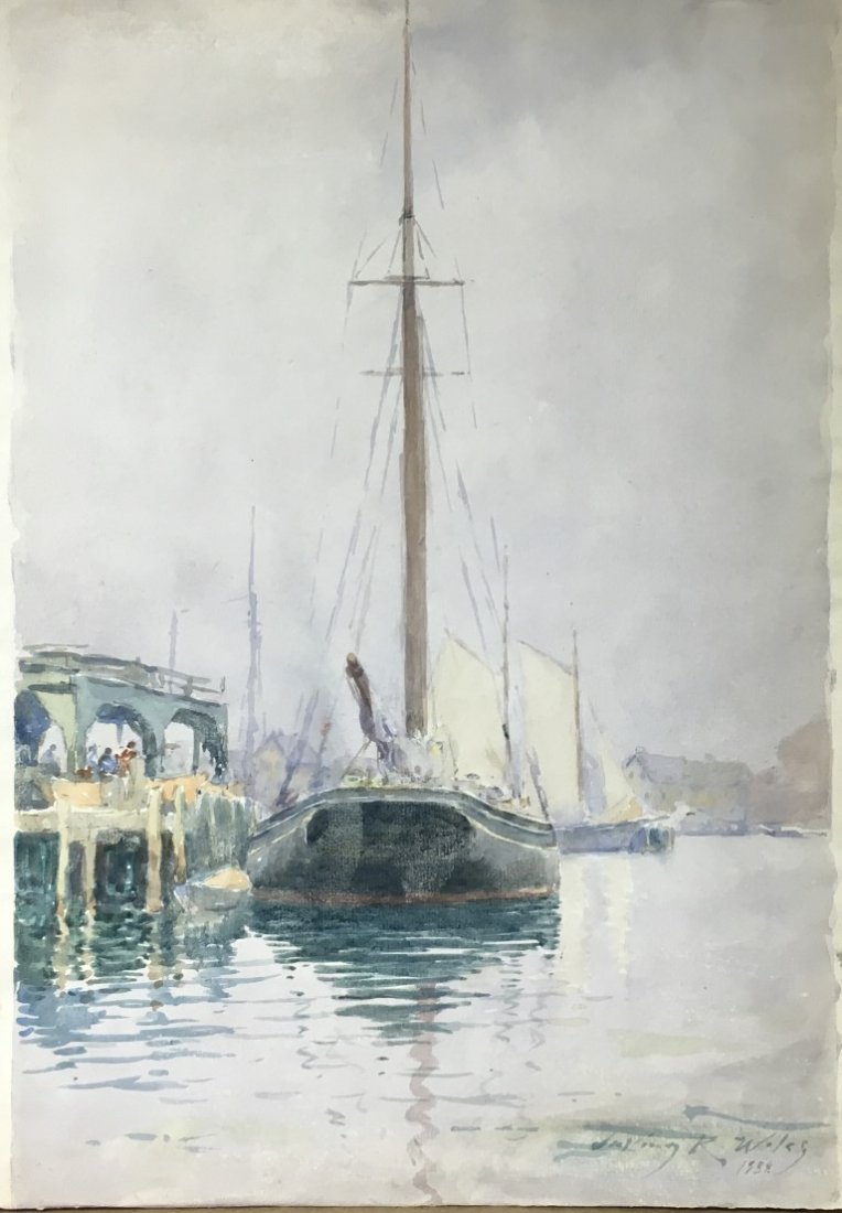 Irving R. Wiles; American Watercolor Signed (1 of 4)
