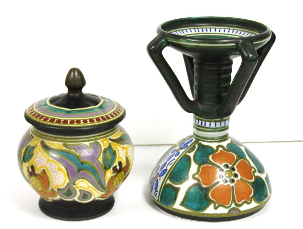 Two(2) Gouda Pottery Pieces (1 of 6)