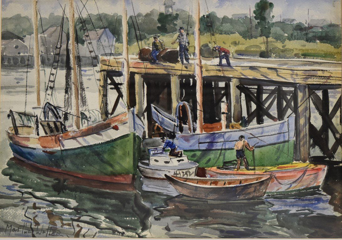 Martha Walter; American Watercolor Signed (1 of 5)