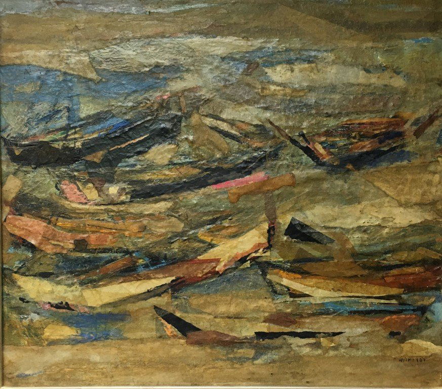 Witmondt; 20thC. American Modernist Mixed Media Signed (1 of 5)