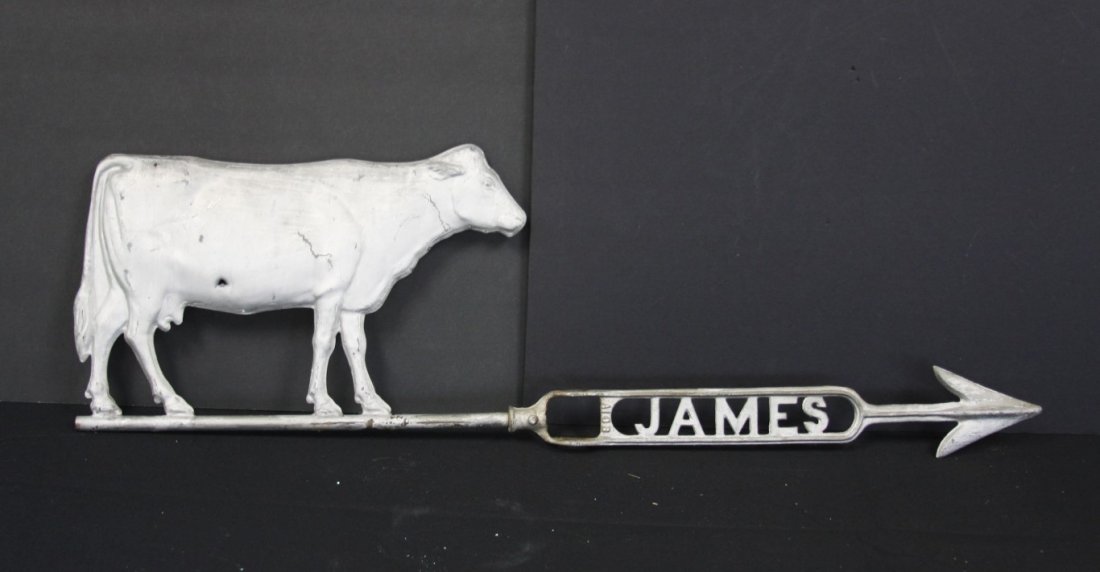 Early Copper and Iron Cow Weathervane Directional (1 of 4)