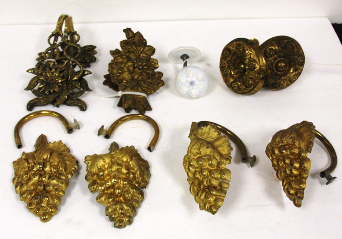 Lot of Miscellaneous Antique Curtain Stays (1 of 6)