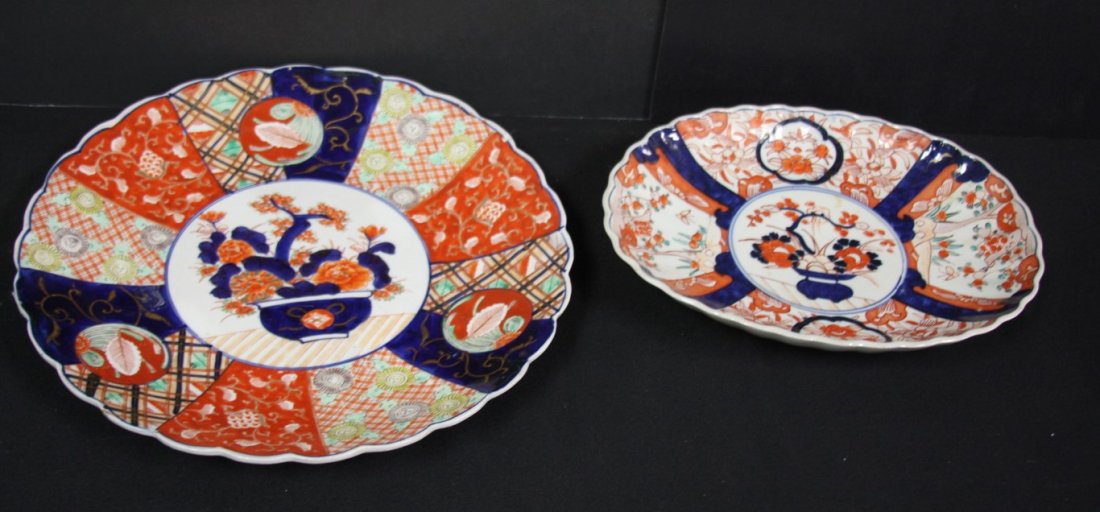 Two(2) Japanese Imari Porcelain Platters (1 of 4)