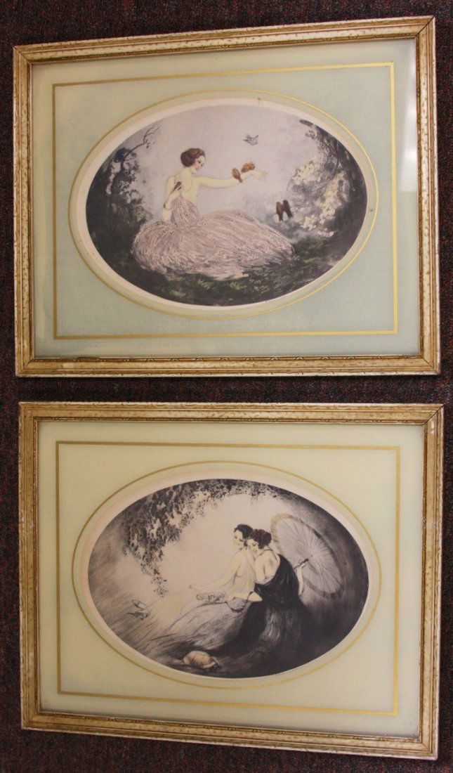 Pair of Framed Art Deco Prints (1 of 8)