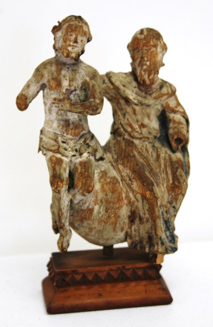 19thC. German Wood Carved Santos (1 of 8)