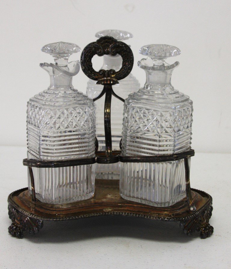 Sheffield Silverplate Caster Set (1 of 5)