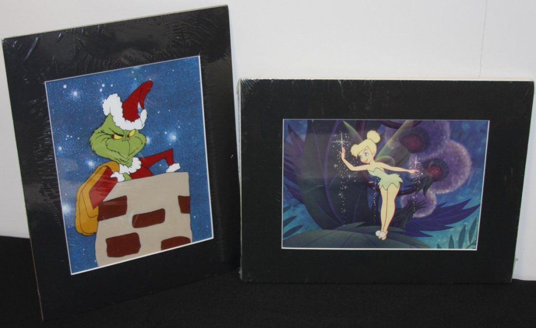 2 Animation Cels: Peter Pan, Grinch (1 of 3)