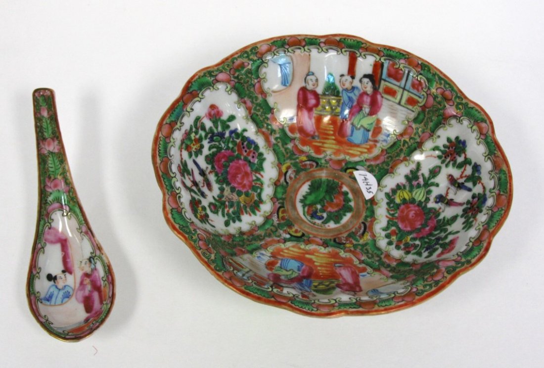 Two(2) Rose Medallion Porcelain Items (1 of 4)