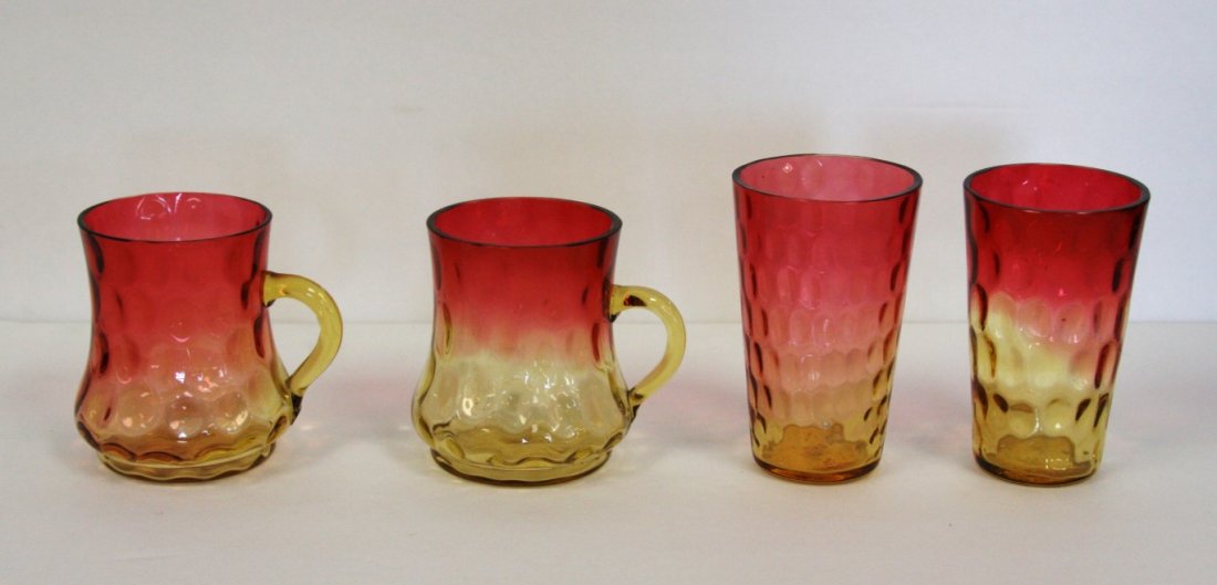 Four(4) Amberina Glass Items (1 of 4)