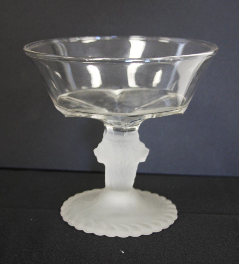 Baccarat Style Frosted Glass Compote (1 of 5)