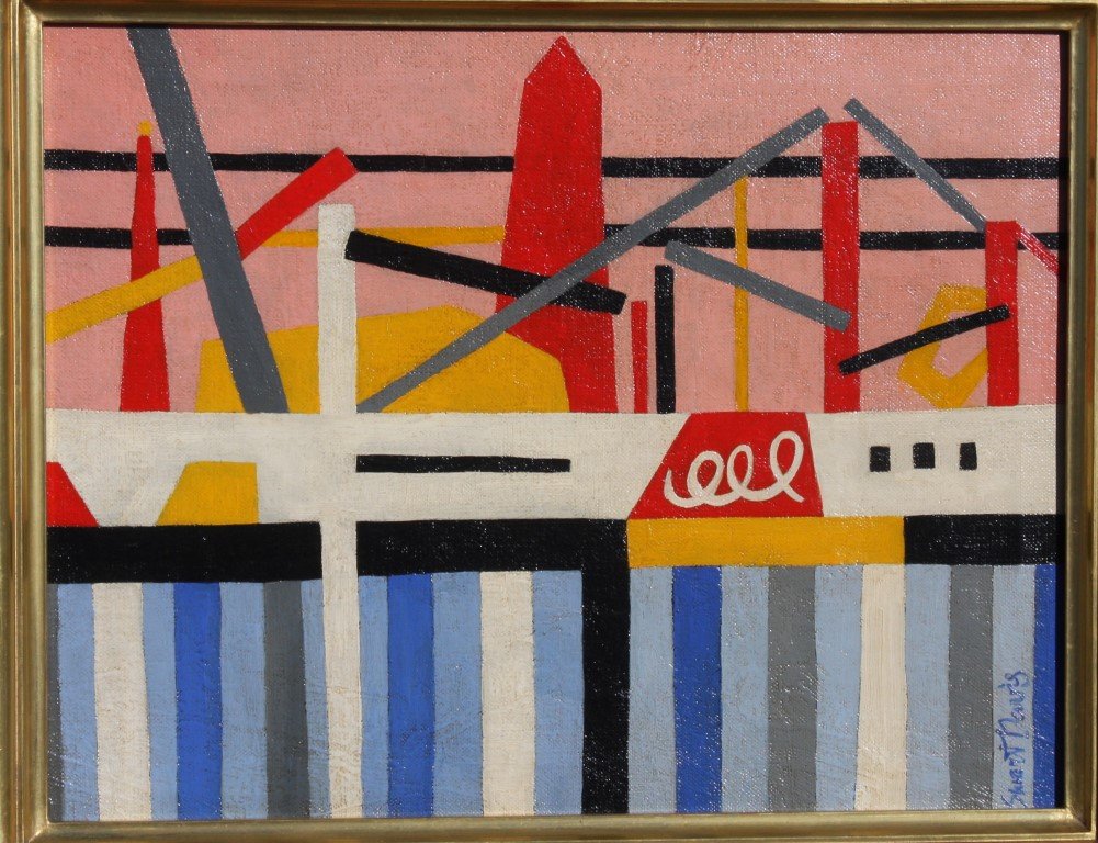 Stuart Davis(attributed to);20thC. Modernist Oil Signed (1 of 7)