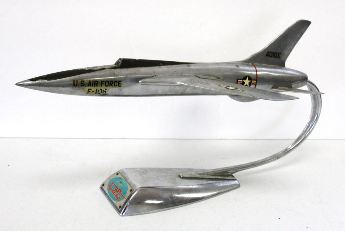 Republic F-105 Thunderchief Aluminum Plane Model (1 of 7)