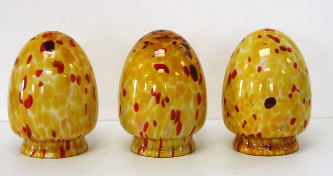 Three(3) End of Day Glass Shades (1 of 5)