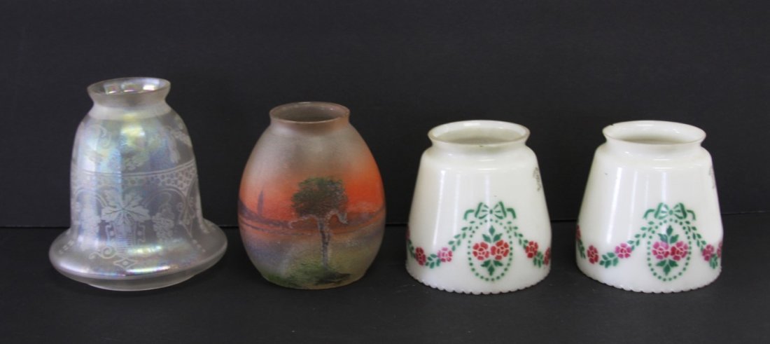 Four(4) Miscellaneous Glass Shades (1 of 3)