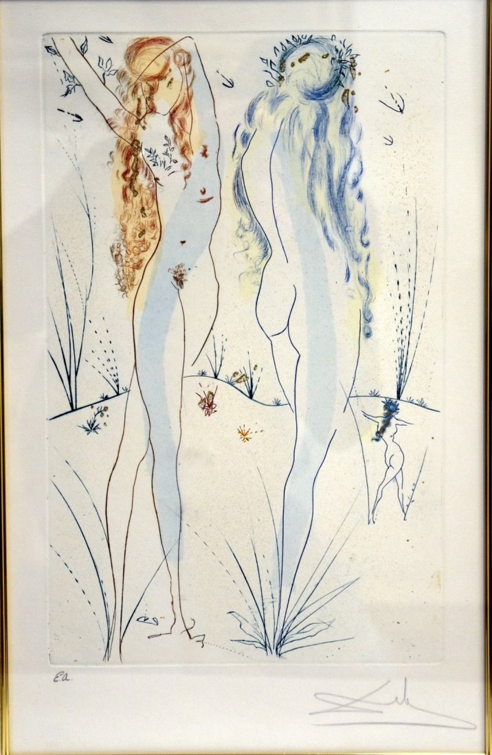 Salvador Dali; Colored Artist's Proof Signed (1 of 6)