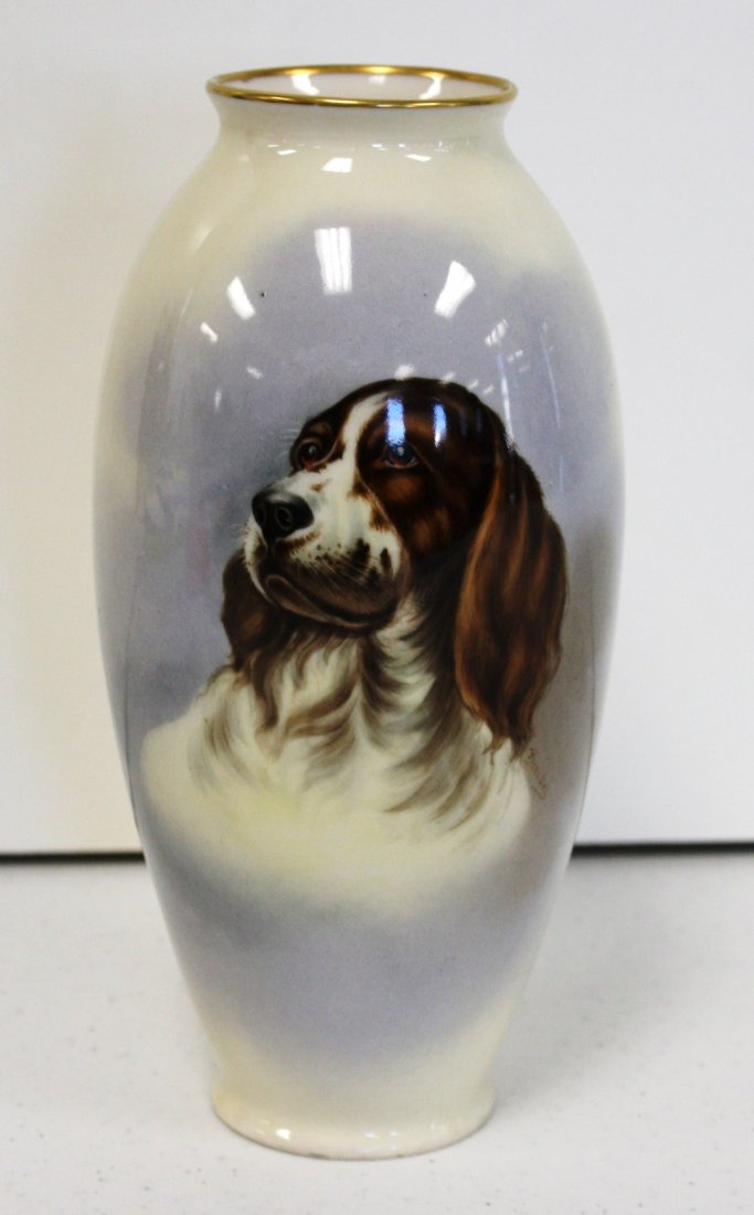 Lenox Hunting Dog Porcelain Trophy Vase (1 of 6)