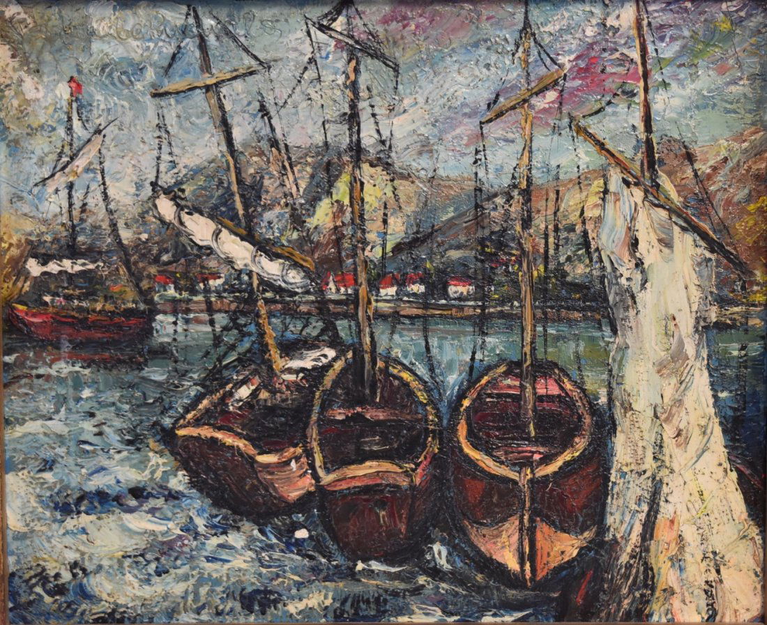 Sacha de Pouchala; 20thC. French; Oil Painting Signed (1 of 5)