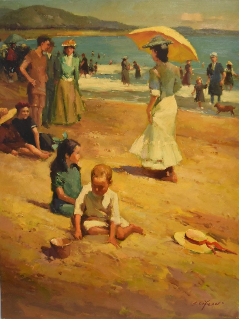 Clifton; 20thC. American Oil Painting Signed