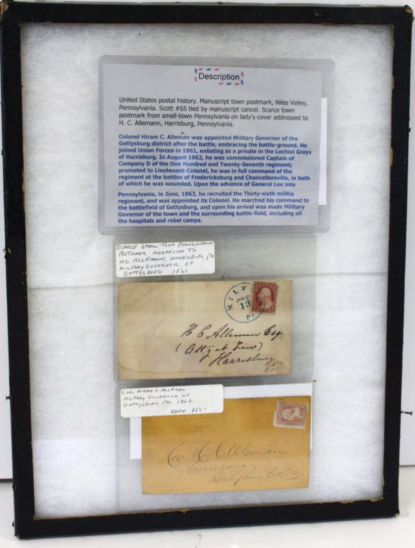 Framed Civil War Ephemera (1 of 5)