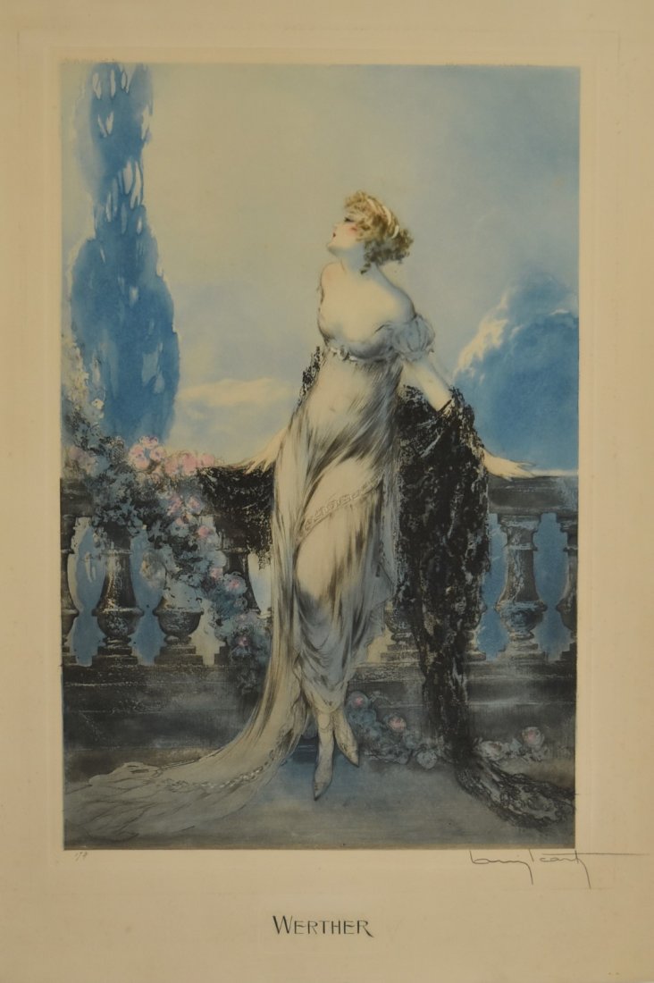 Louis Icart; Color Drypoint Etching Signed (1 of 10)