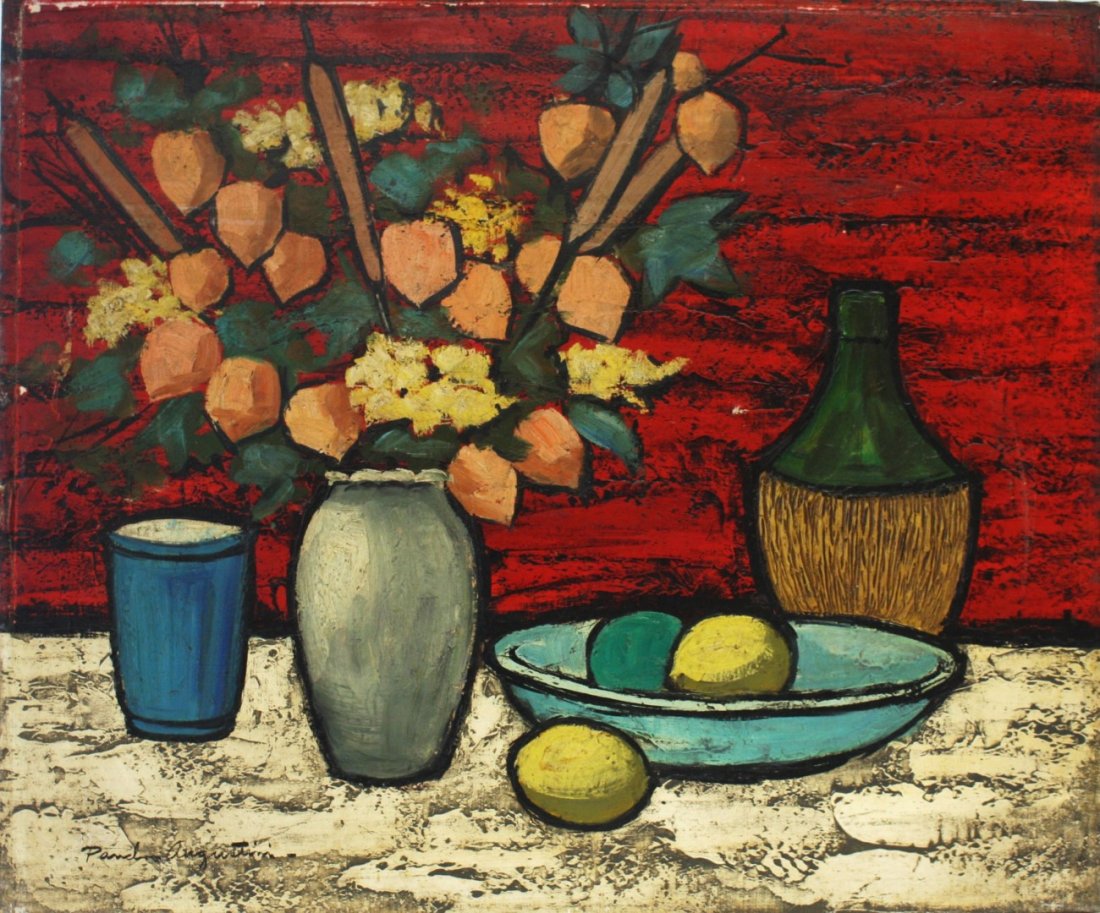 Pancho Augustini; 20thC. Modernist Oil Painting Signed (1 of 5)