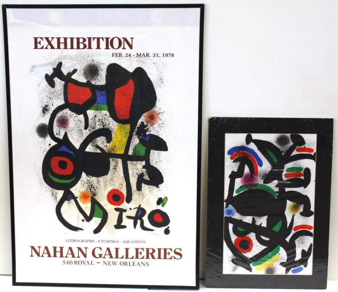 Two(2) Miro color prints (1 of 4)