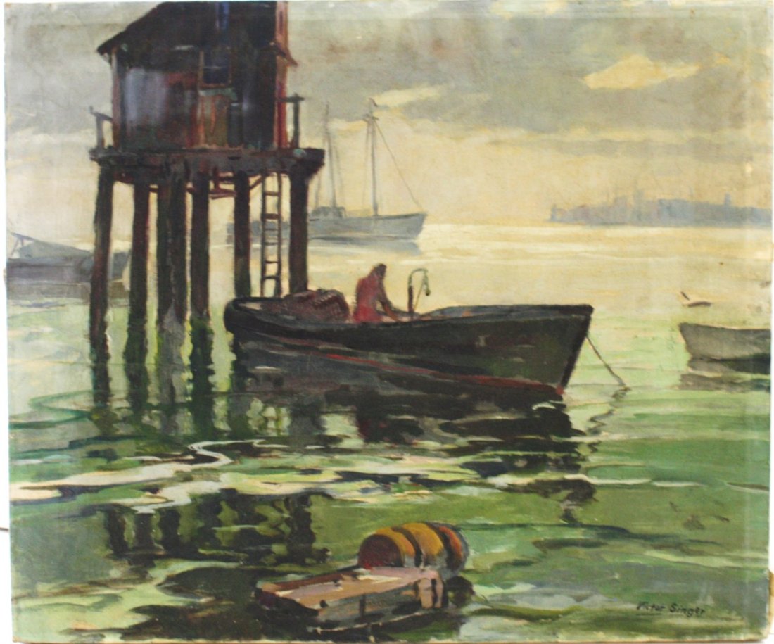 Victor Singer; 20thC. Oil Painting Signed (1 of 6)