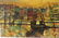 Gartner; 20thC. Modernist Oil Painting Signed - 2