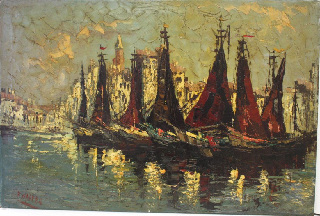 E. Walter; 20thC. Oil Painting Signed (1 of 6)