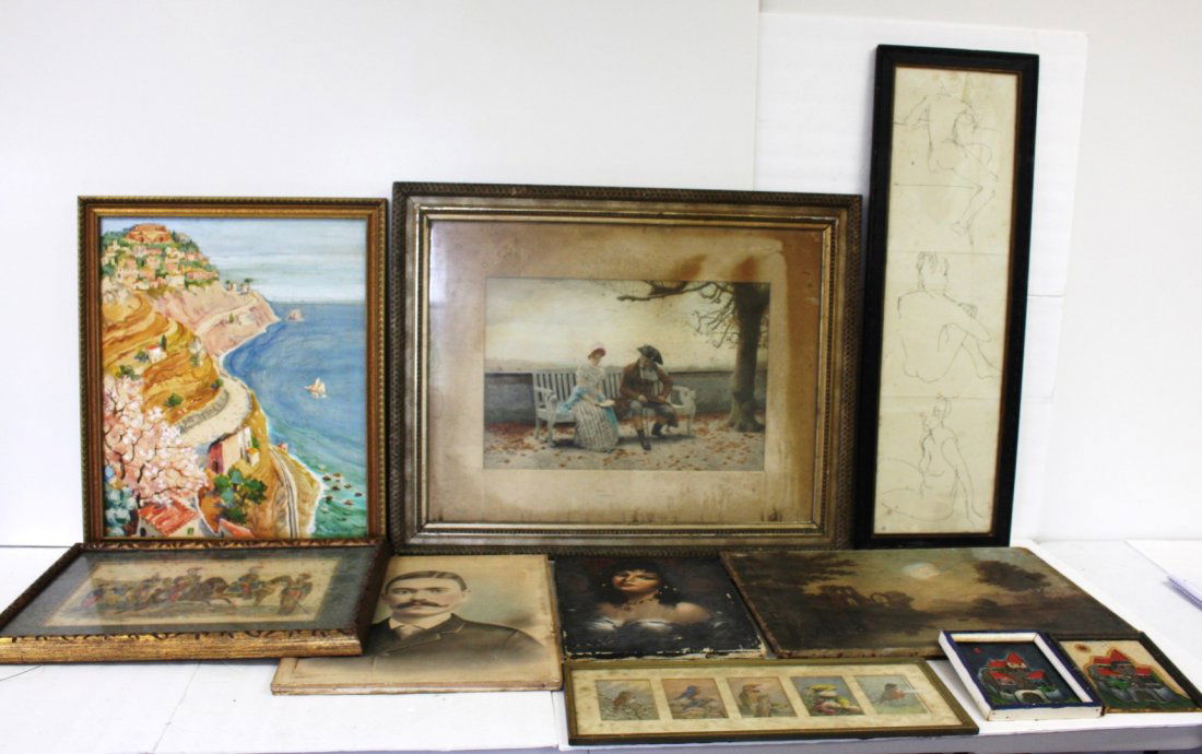 Lot of Ten(10) Miscellaneous Works of Art (1 of 5)