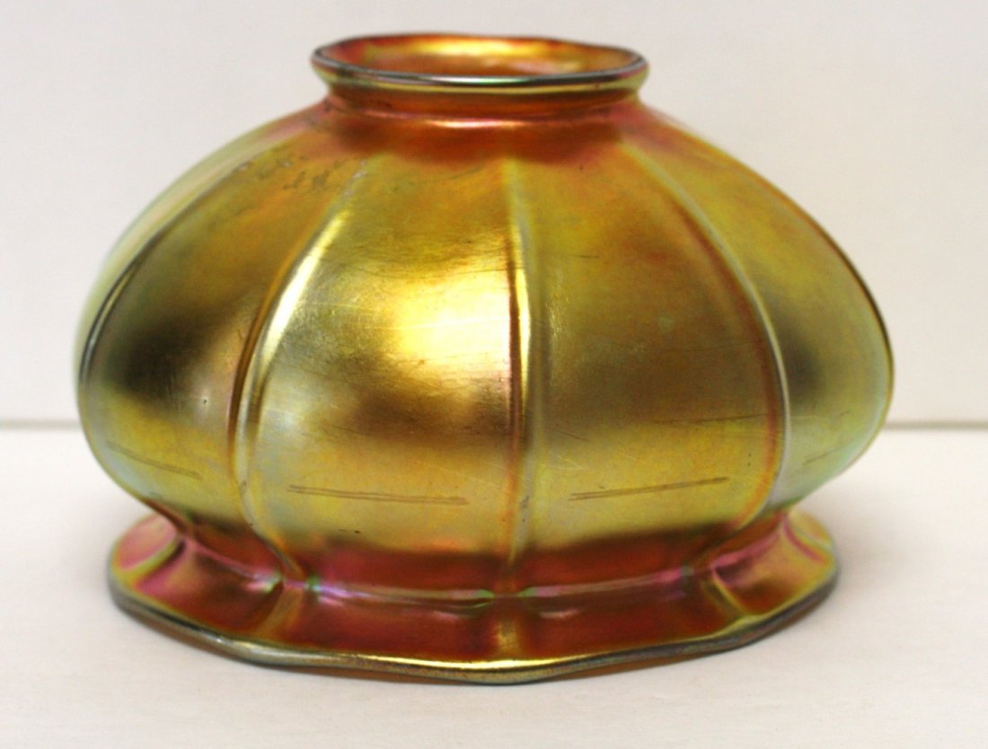 Steuben Aurene Art Glass Shade (1 of 3)