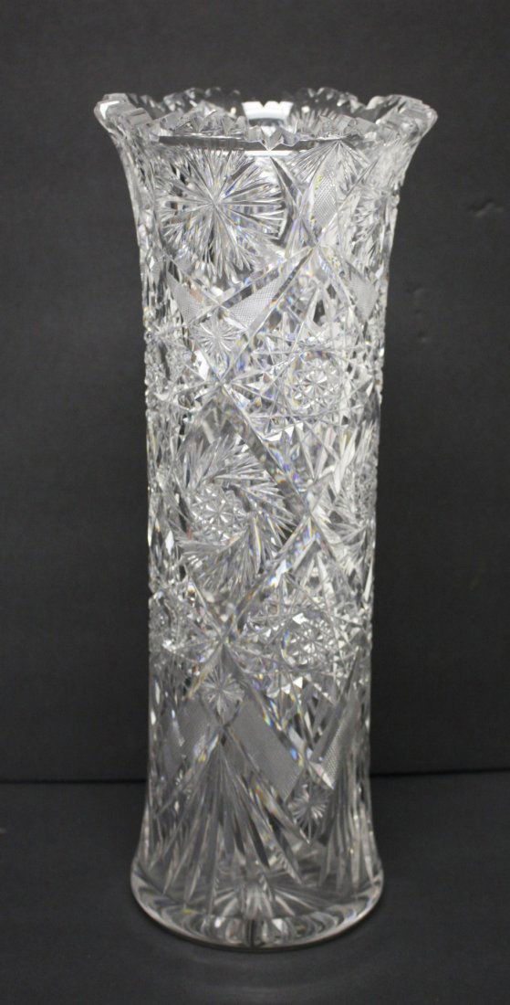 American Brilliand Cut Glass Vase (1 of 5)