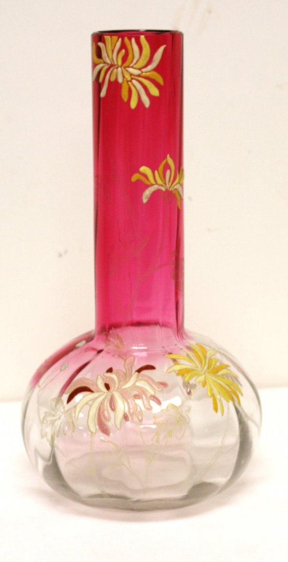 Moser Enameled Glass Vase (1 of 4)