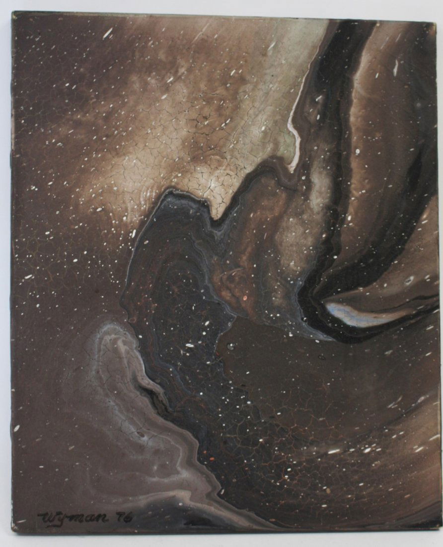 William Wyman; 20thC. Modernist Oil Painting Signed (1 of 5)