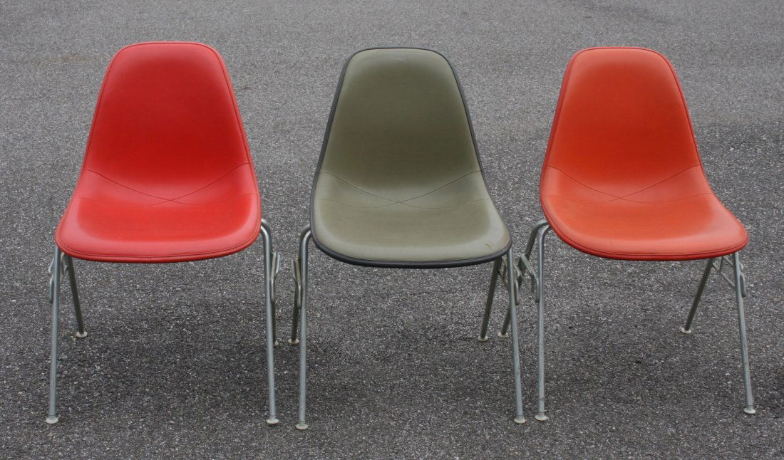 Three(3) Herman Miller Eames Shell Chairs (1 of 8)
