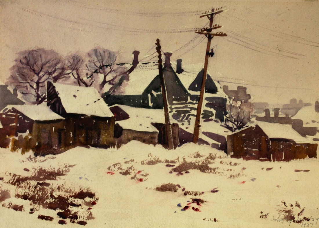 John Gelsavage; 20thC. American Watercolor Signed (1 of 6)