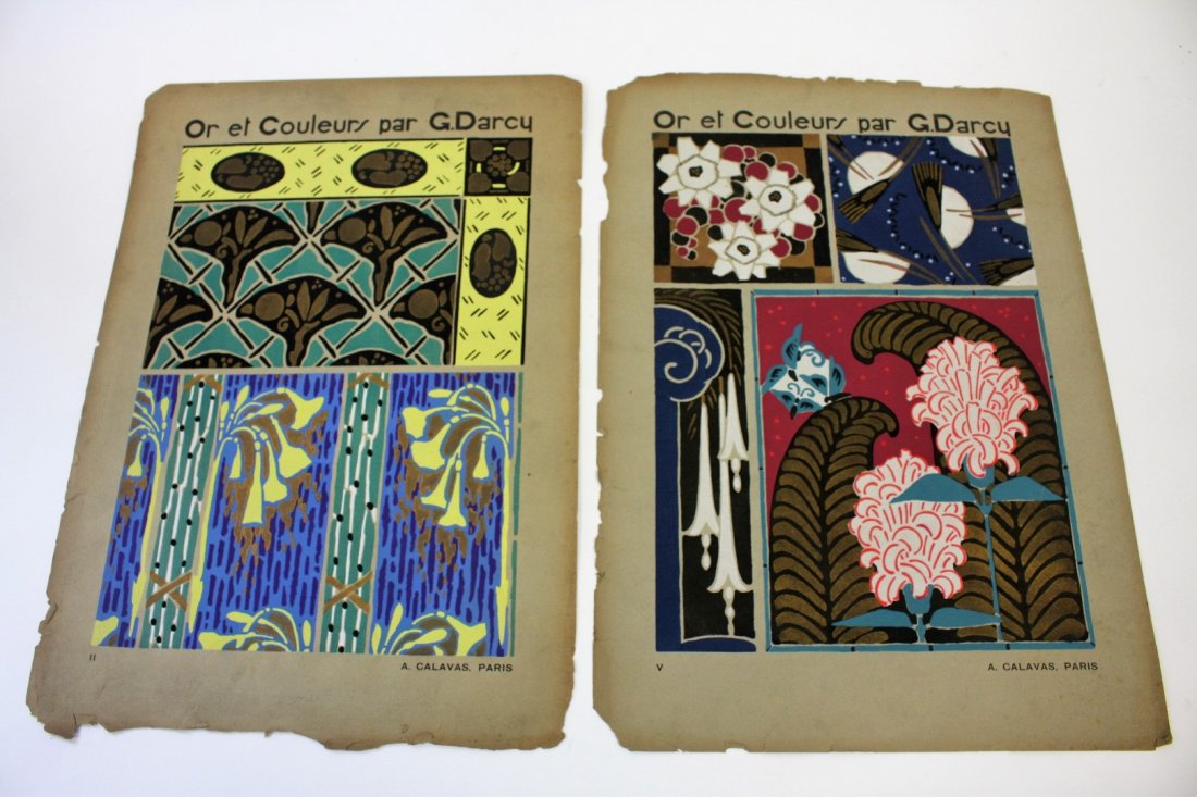 Two(2) Or et Couleurs par G.Darcy Color Plates (1 of 6)