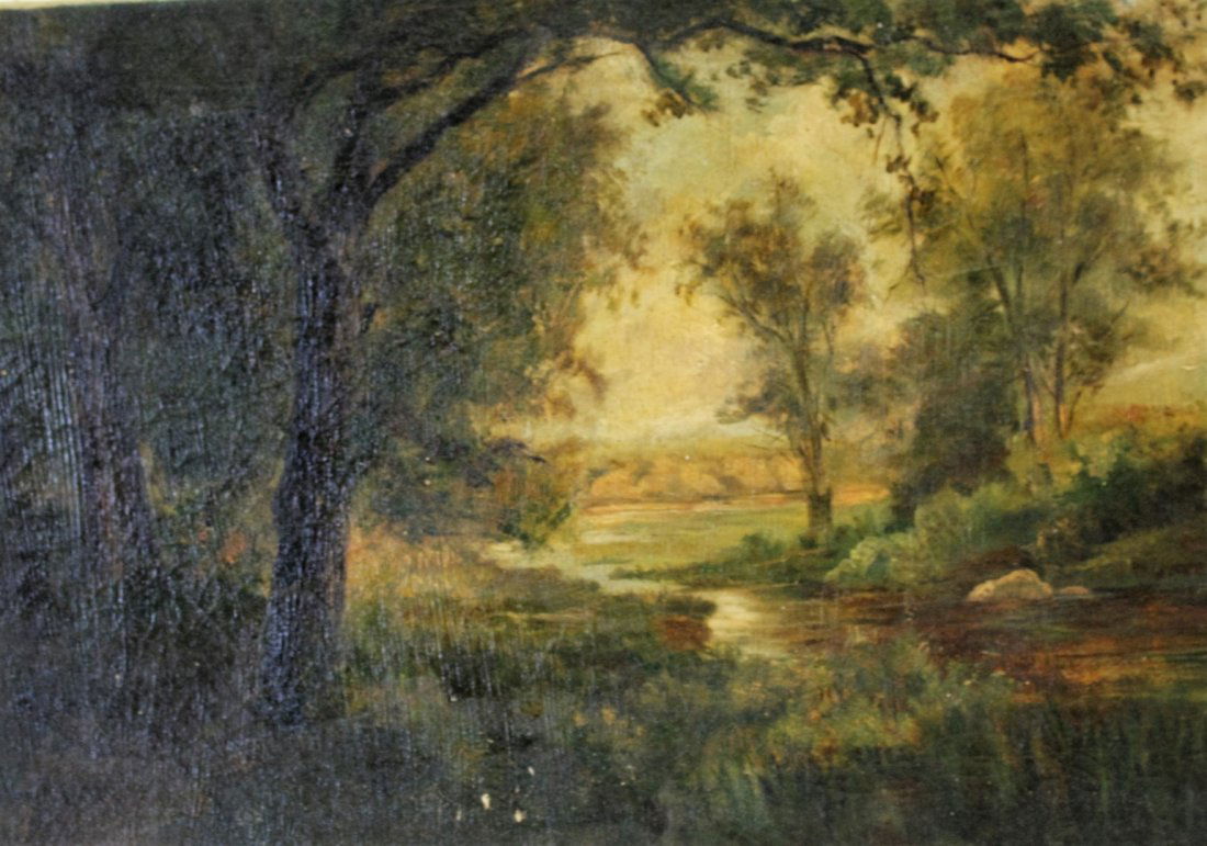 19thC. American School; Oil Landscape (1 of 4)