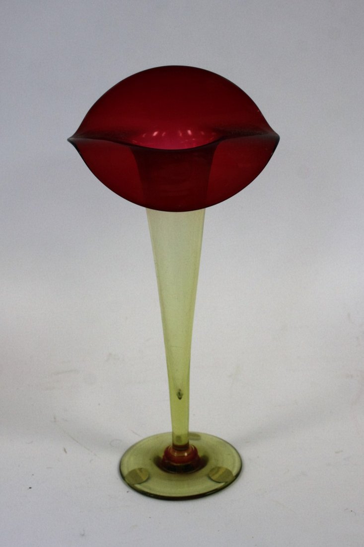 Mt Washington Amberina Glass Vase (1 of 4)