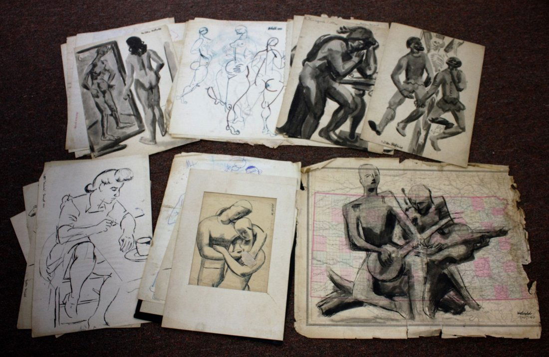 Milton Hebald; Thirty(30)+ Works on Paper Signed (1 of 9)