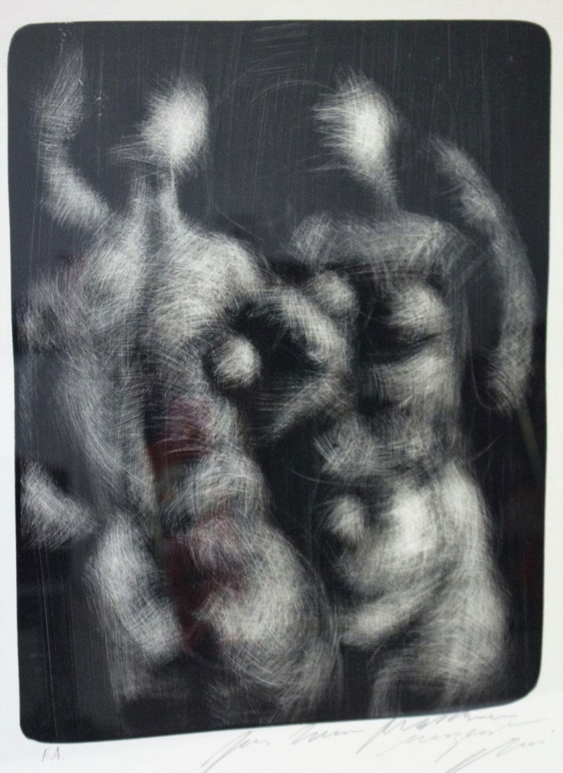 Hans Erni; 20thC. Swiss Lithograph Signed (1 of 6)