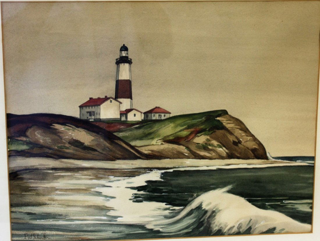 Phillip Scoetter; 20thC. American Watercolor (1 of 5)