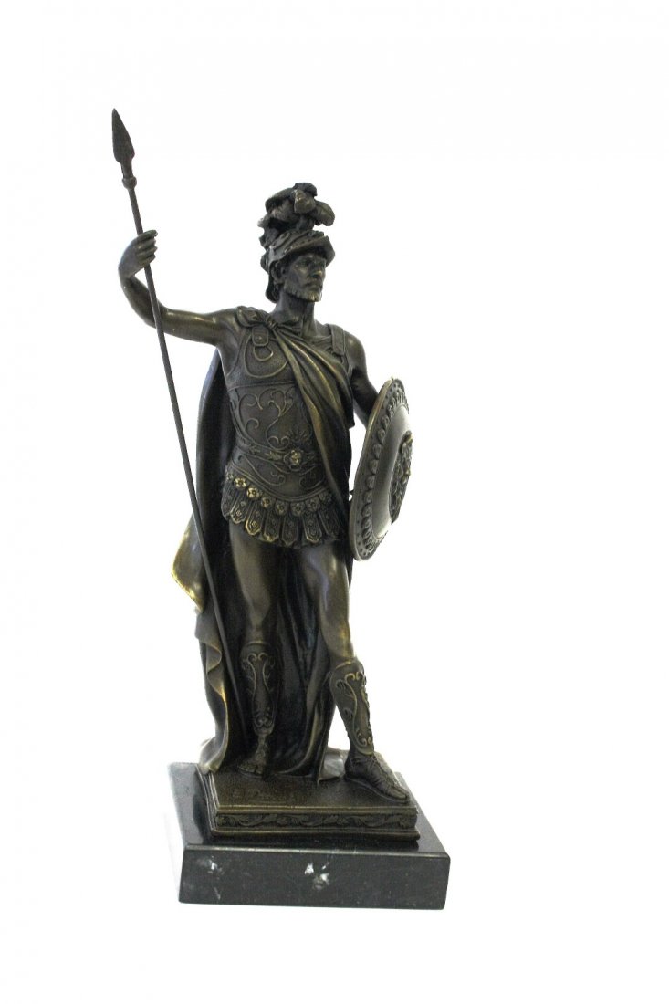 Bronze of a Roman Soldier Signed (1 of 5)
